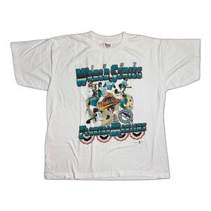 Vintage Florida Marlins 1997 World Series Champions Tee Team Roster MLB Size XL